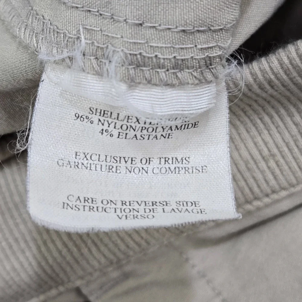 Marmot Women Pants 32 Brown Elastane Nylon Back‎ Pocket Embroidery 30